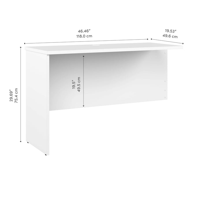 Pending - Bestar Return Table Logan 48W Desk Return or Bridge - Available in 4 Colors