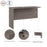 Pending - Bestar Return Table Logan 48W Desk Return or Bridge - Available in 4 Colors