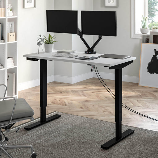 Pending - Bestar Standing Desk Universel 48W X 24D Standing Desk With Dual Monitor Arm - Available in 2 Colors